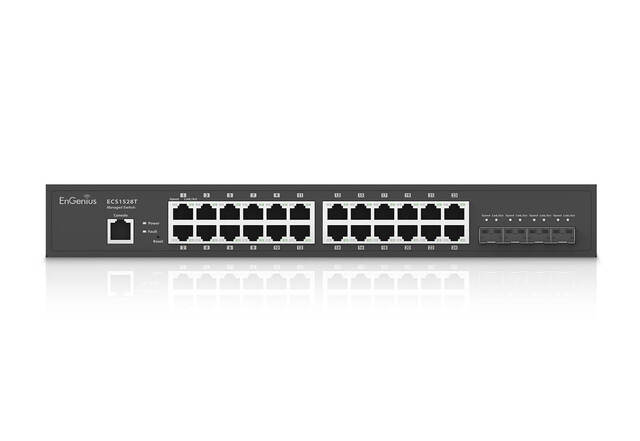 Engenius ECS1528T CloudSwitch L2Plus 24 24-port GbE 4x10G SFP+ 