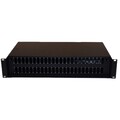 96 fiber 2U patchpanel SysM SC-dpx Svart, 48xSC-duplex