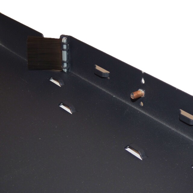 48 Fiber 1U Patchpanel SysM LC m/plexigl Sort 1U 19" ODF 