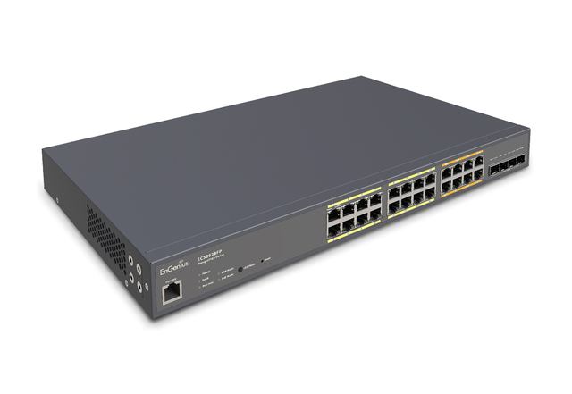 EnGenius ECS2528FP Cloud managed Switch 24-port | GbE | PoE+ | 410W | 4x10G SFP+ 