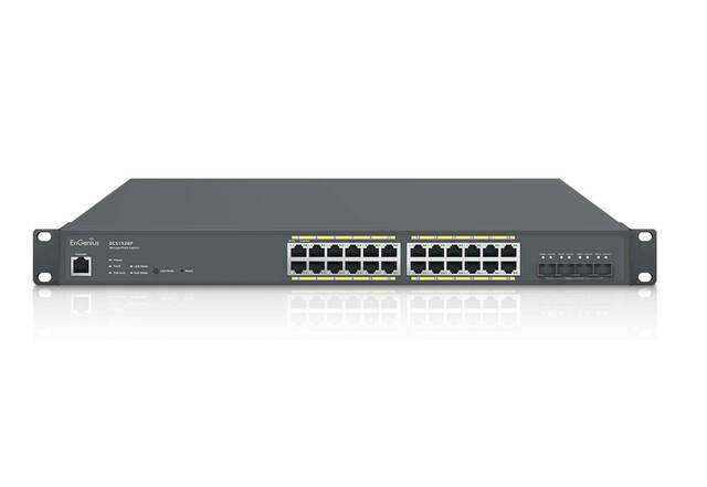 EnGenius ECS1528P Cloud Switch 24x 1GbE | 4x 10G SFP+ | PoE+ 240W 