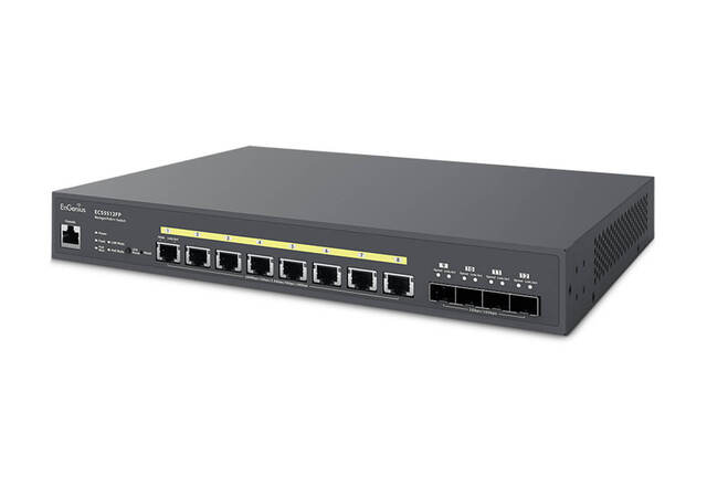 EnGenius ECS5512FP Cloud Switch Aggregat 8x 10GbE | 4x 10G SFP+ | PoE++ 410W 