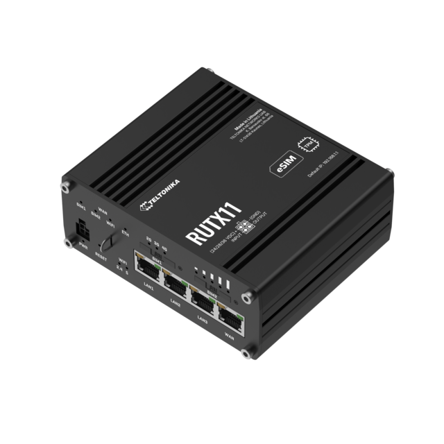 Teltonika RUTX11 4G-ruter 4G Cat6, 2 SIM, WiFi 