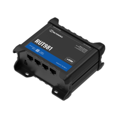 Teltonika RUT981 4G-ruter, Telit-modul 4G Cat4, 2 SIM, WiFi, I/O, eSIM