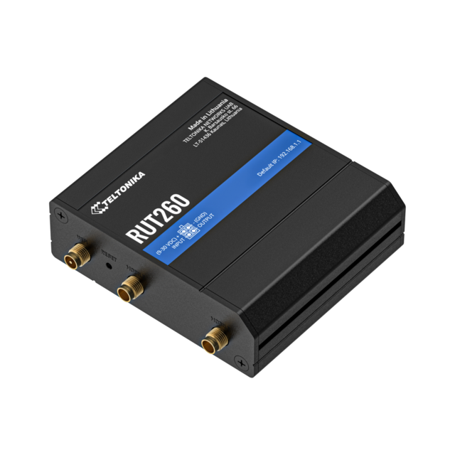 Teltonika RUT260 4G-ruter 4G Cat6, WiFi, I/O 
