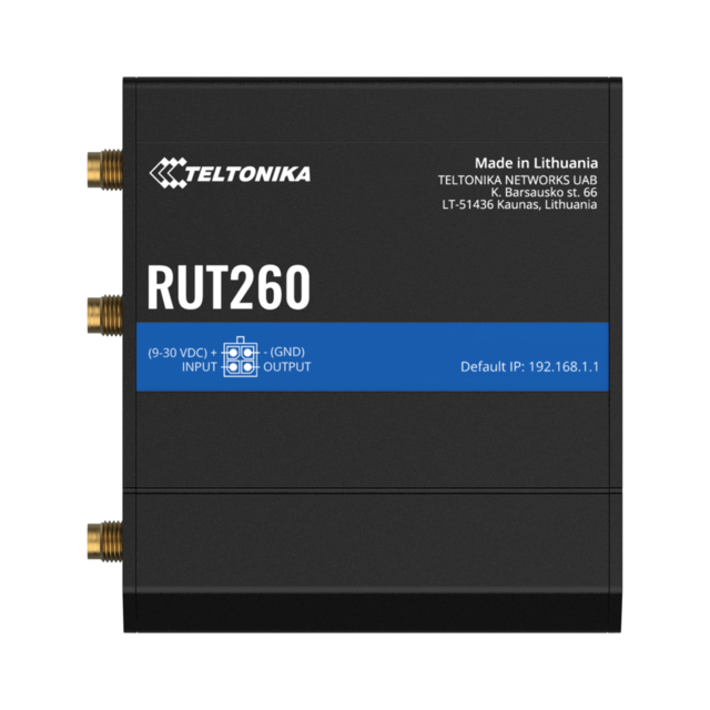 Teltonika RUT260 4G-ruter 4G Cat6, WiFi, I/O 