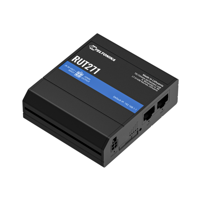 Teltonika RUT271 5G RedCap-ruter 1x5G RedCap, 2 SIM, WiFi 