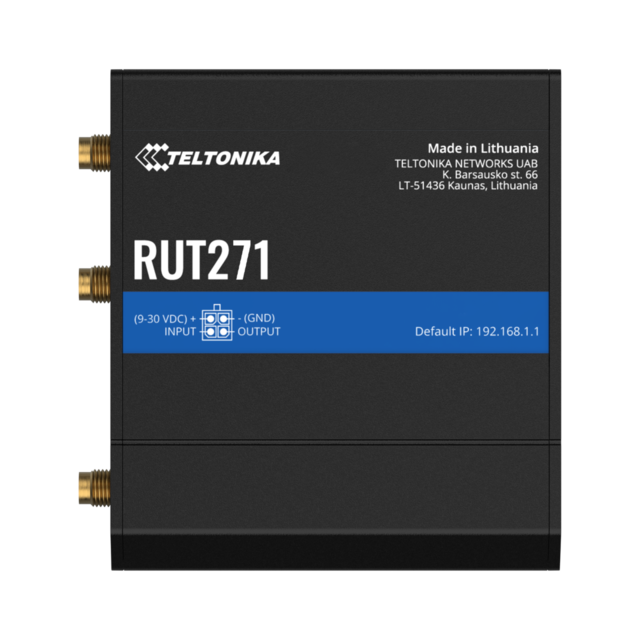 Teltonika RUT271 5G RedCap-ruter 1x5G RedCap, 2 SIM, WiFi 