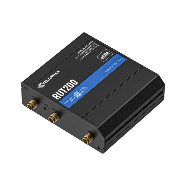 Teltonika RUT200 eSIM 4G-ruter 4G Cat4, WiFi, I/O, eSIM 