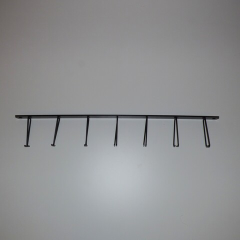 0,5U Kabelguide 19" m/7 bøyler svart SysM-type