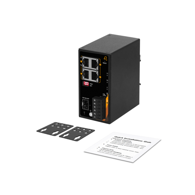 Leonton5-Port Industrial Compact Gigabit Ethernet 802.3bt PoE Switch 