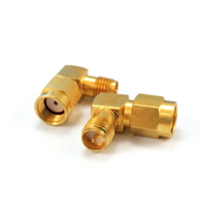 Adapter RP SMA-han vinkel/RP SMA-hun Vinklet overg. RP SMA-han til RP SMA-hun