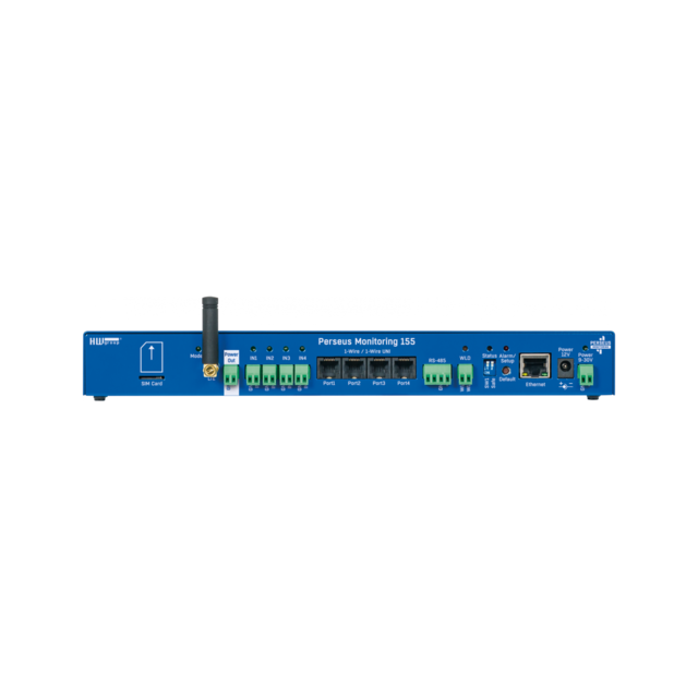 HWg Perseus Monitoring 155 LAN/4G 1xRS485 Modbus-RTU, 16xDI, 4xDO, 8xRJ11 