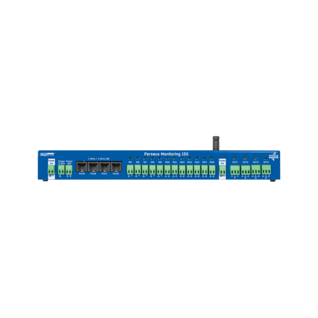 HWg Perseus Monitoring 155 LAN/4G 1xRS485 Modbus-RTU, 16xDI, 4xDO, 8xRJ11 