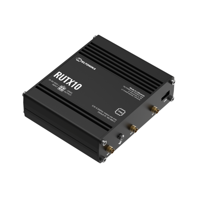 Teltonika RUTX10 Ethernet-ruter 4x1GBE, IO, managed RMS 