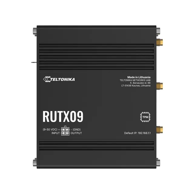 Teltonika RUTX09 4G-ruter 4G CAT6, 2 SIM, GPS/GNSS 