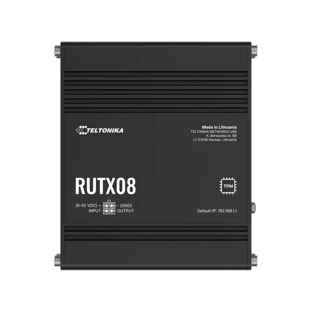 Teltonika RUTX08 Ethernet-ruter 4x1GbE, I/O, managed RMS 