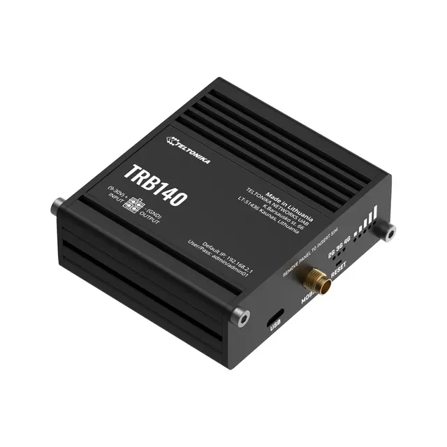 Teltonika TRB140 4G-gateway 4G Cat4 | 1x1GbE | I/O | 1 SIM 