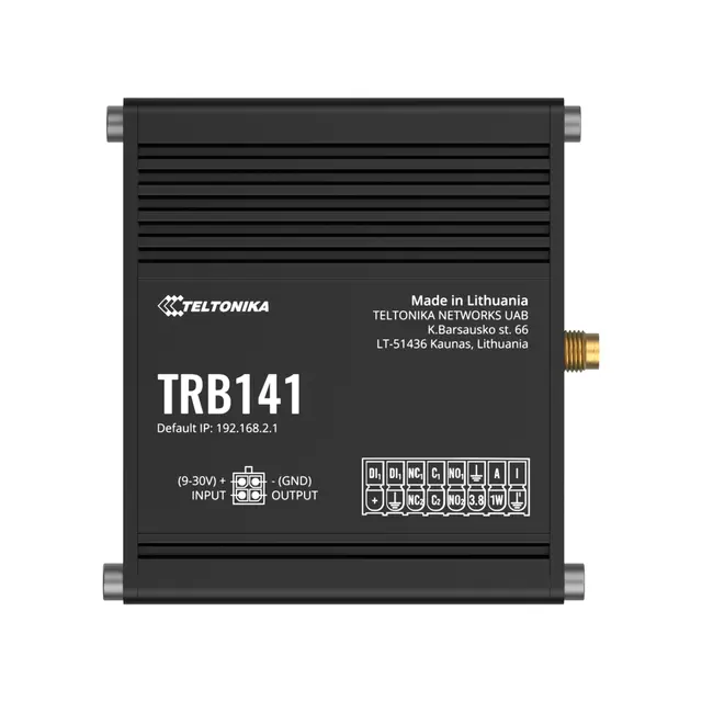Teltonika TRB141 LTE GPIO-gateway 1 eth, 1 SIM, Cat1 LTE, 2 reléutganger 