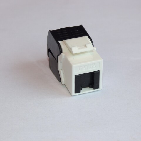 ENM Cat 6A UTP RJ45 Keystone m/støvdekse 9dB NEXT, Verktøyfri