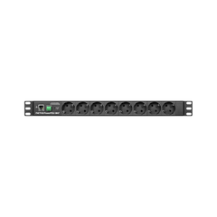 NetIO PowerPDU 8KF nettstyrt strøm 8xCEE 7/7 | 1xLAN | 1xDI | 19"/1U | ZCS