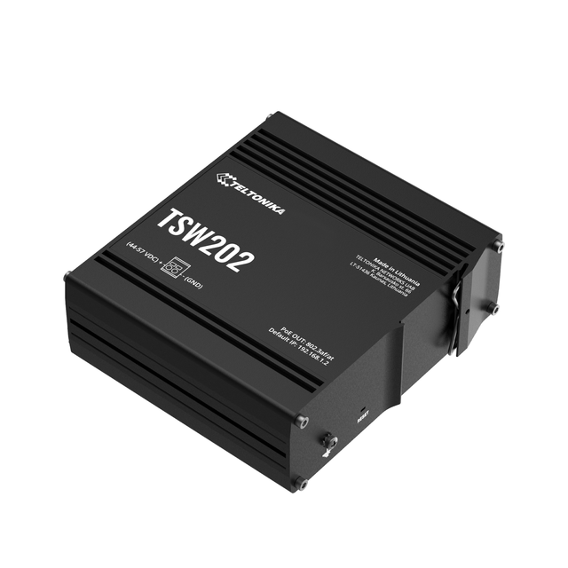 Teltonika TSW202 switch PoE+ Adm. 8x 1GbE | 2x SFP | PoE+ 240W | u/PSU 