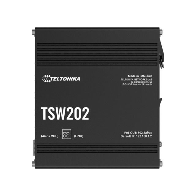 Teltonika TSW202 switch PoE+ Adm. 8x 1GbE | 2x SFP | PoE+ 240W | u/PSU 