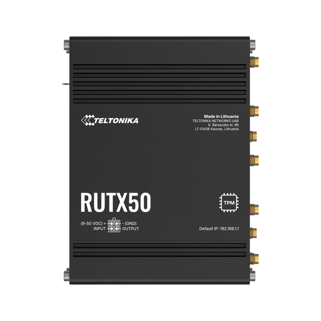 Teltonika RUTX50 5G-ruter 1x5G, WiFi5, GPS/GNSS, 2xSIM 