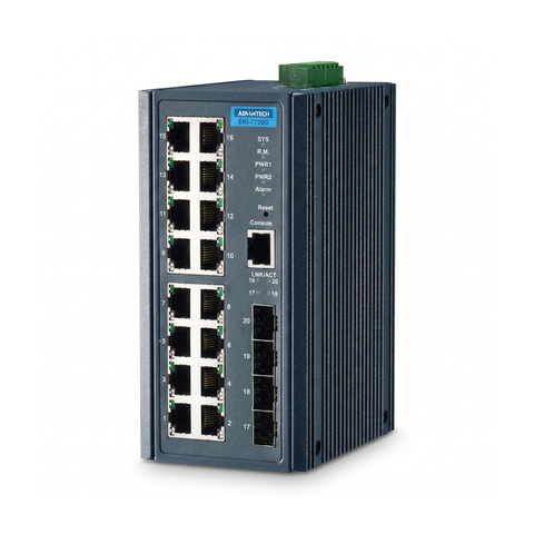 Advantech EKI-7720G-4F-BE 16x GE | 4x SFP