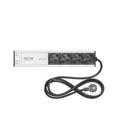 NetIO PowerBOX 4KF nettstyrt strømskinne 4x230V/16A kontakter, m. forbruksmåling