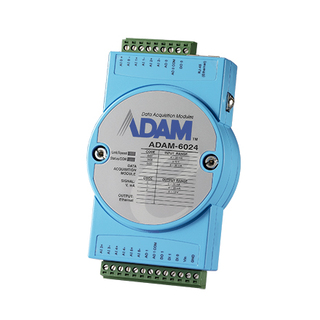 Advantech ADAM-6024-A1E remote IO 6AI / 2AO / 2DI / 2DO
