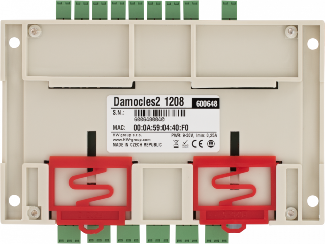 HWg Damocles2 1208 sett 12xDI, 8xDO (Relay), m/PSU 
