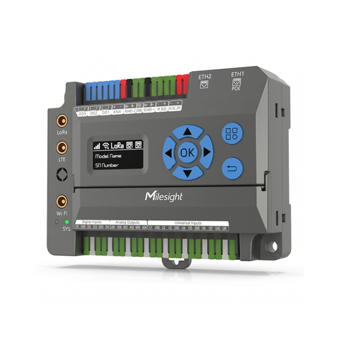 Milesight EG71 IoT LoRaWAN gateway 2xGE | WiFi4 | 4xDI | 3xDO | 2xRS485