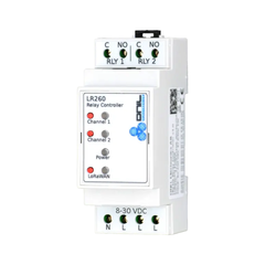 DNIL LR210I LoRa Rele-kontroller 2 kanaler, 230V AC, intern antenne