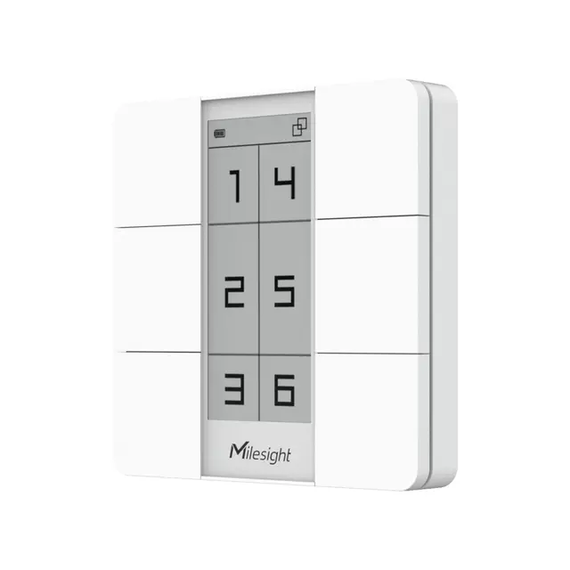 Milesight LoRa WS156 Smart kontrollpanel Smart panel | 6 knapper 