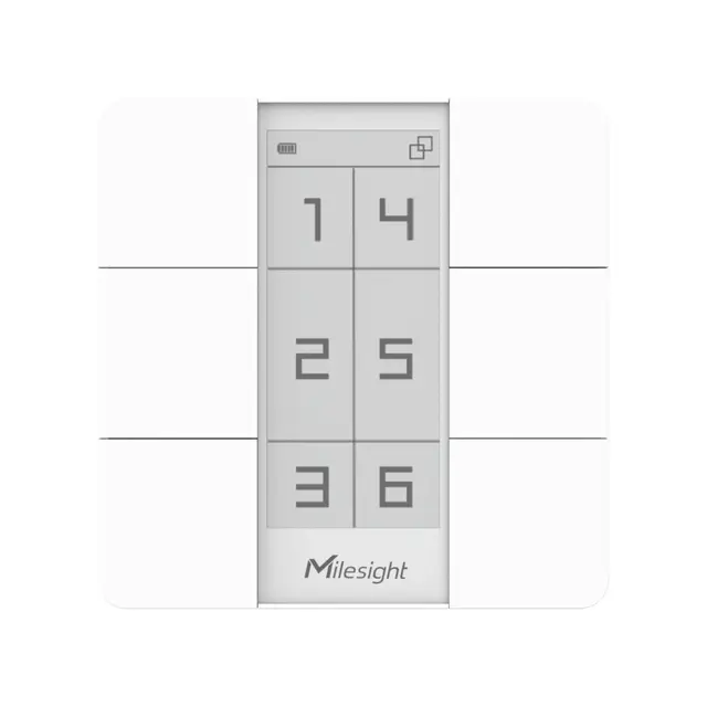 Milesight LoRa WS156 Smart kontrollpanel Smart panel | 6 knapper 