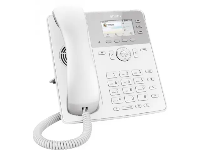 Snom D717 IP-bordtelefon hvit 2.7" fargeskjerm, PoE, USB 2.0 A 