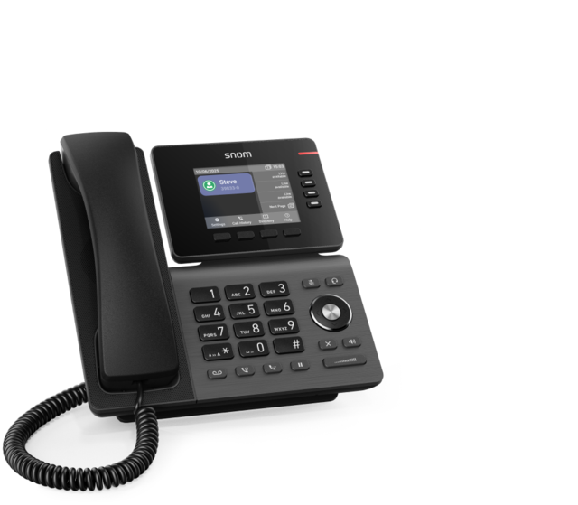 Snom D810W IP-bordtelefon sort 3,4" fargeskj. WLAN,Ethernet 10/100/1000 