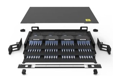 19" 1U patchpanel for 12x12f MPO-kassett 144fiber