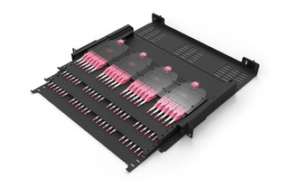 19" 1U patchpanel for 12x12f MPO-kassett 144fiber