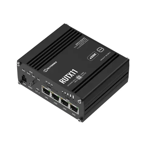 Teltonika RUTX11 4G-ruter 4G Cat6, WiFi5, BT5LE, GNSS, 2xSIM/eSIM