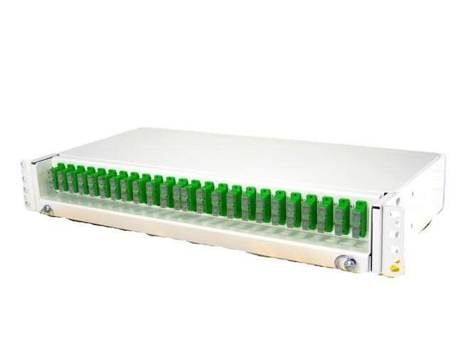 48 SC/APC Serie-E panel 24Adpx+48Pig m/24xSC/APC dpx adapt + 48xSC/APC pig 