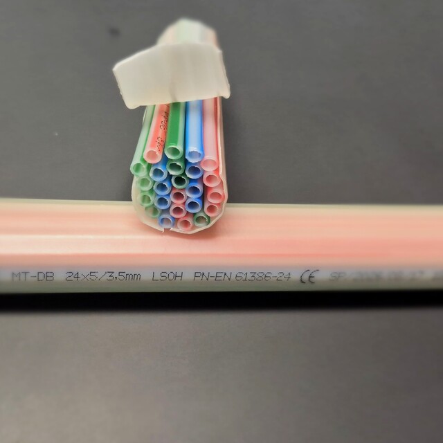 Fiberrør ID 24x5/3,5mm Hvit LSOH 