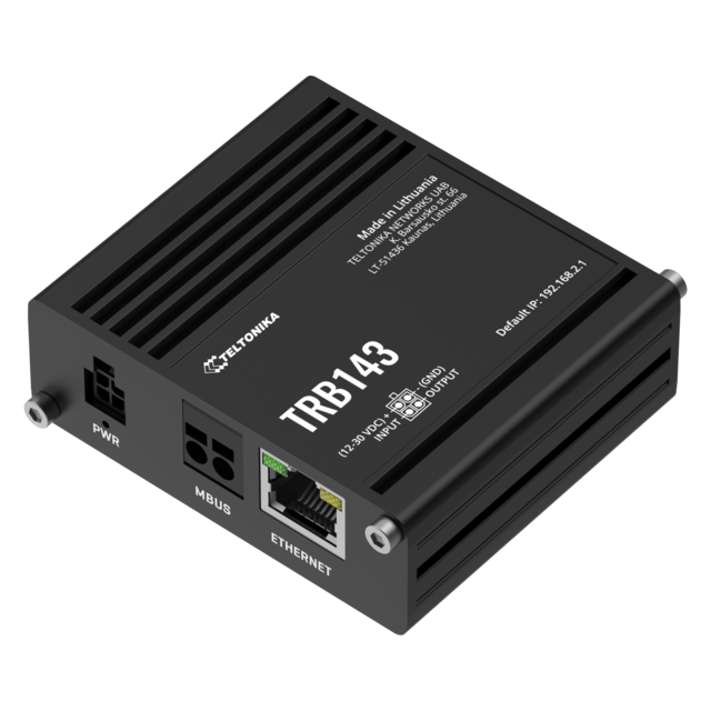 Teltonika TRB143 4G-gateway Modbus 4G Cat4 | 1×GE | Modbus | 1×SIM 