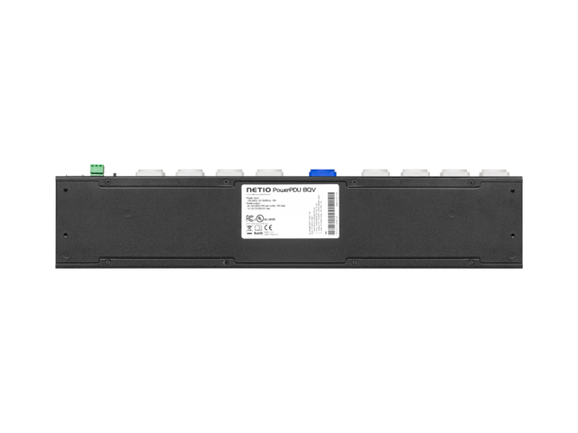 NetIO PowerPDU 8QV nettstyrt strøm 8xPowerCON | 1xLAN | 1xDI | 19"/1U | ZVS 