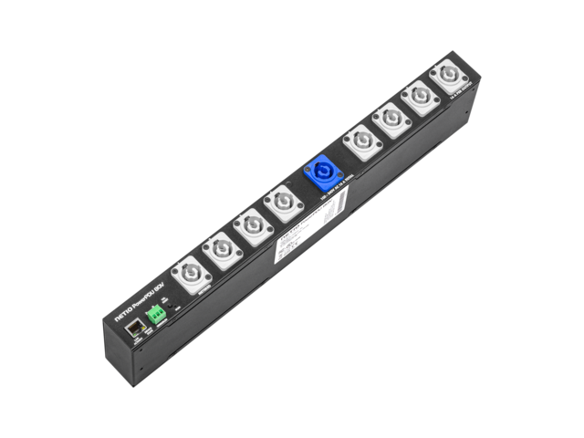 NetIO PowerPDU 8QV nettstyrt strøm 8xPowerCON | 1xLAN | 1xDI | 19"/1U | ZVS 