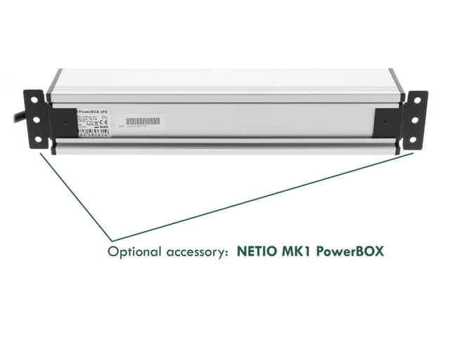 NetIO MK1 PowerBOX veggbraketter Brakettsett, veggmontering 