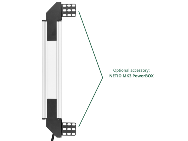 NetIO MK3 PowerBOX-19 vertikal 19" rack sett, vertikal monteing 