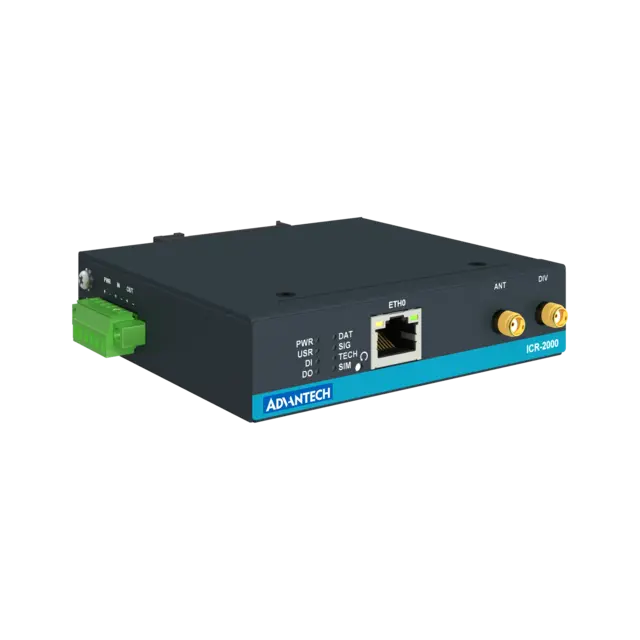 Advantech ICR-2031 4G-ruter/gateway 1xEth, 1xSIM, I/O 