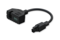 Teltonika adapter 4-pin til 4-pin + I/O Adapter med I/O-port